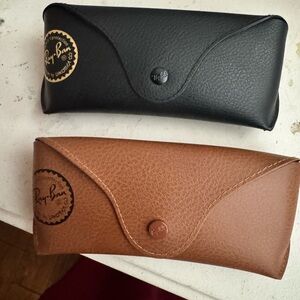 Ray-Ban Sunglasses Case Duo - Black & Brown New -Both for $18